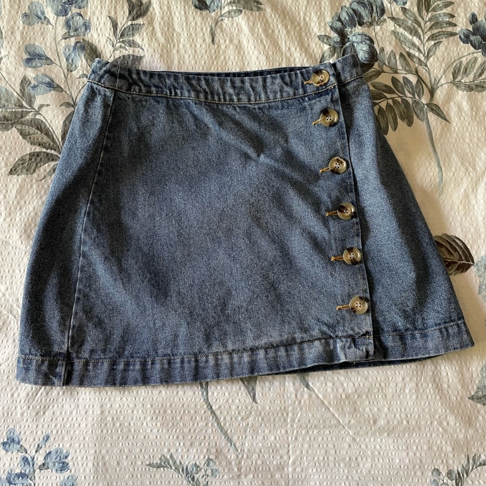 Denim Mini Skirt